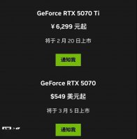 英伟达RTX 5070 Ti显卡明晚发售 国行起售价6299元 货源紧张价格或走高？