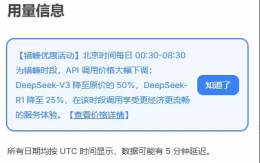 DeepSeek夜间特惠：API调用费半价起 夜间高效又省钱！