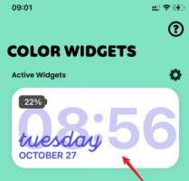 color widgets怎么设置到桌面 color widgets怎么换背景