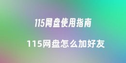 115网盘怎么加好友 115网盘怎么加好友的方法