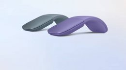 微软新款Surface Arc鼠标 海洋蓝紫罗兰新色上市！