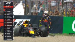 F1车手角田裕毅伊莫拉站遇险 Halo头部保护系统立功保平安