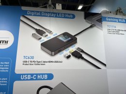 Wedellink TC630扩展坞亮相台北电脑展：自带点阵屏 双C口设计抢眼