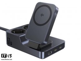 倍思Nomos 67W磁吸插线板曝光：六合一设计 兼容Qi2无线充电