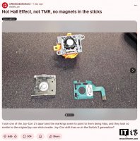 任天堂Joy-Con 2手柄拆解曝光：仍未见霍尔效应摇杆身影
