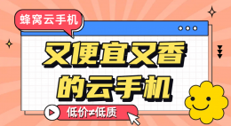 蜂窝云手机：实惠之选 性能不俗 云端体验新升级